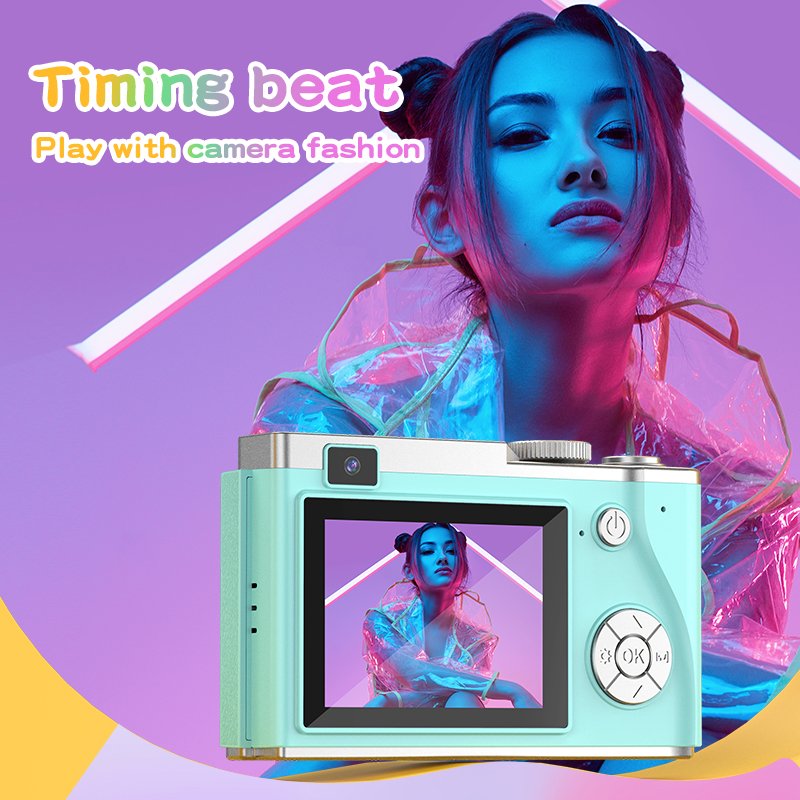 Popular Fashion Vintage Portable HD Video 720P Photos Built in Battery Pocket Digital CCD Camera