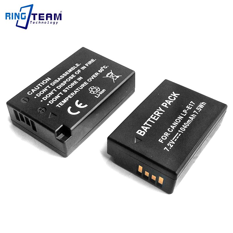 Digital Battery LP-E17 LPE17 Lithium ion Battery for Canon M3 5 EOS R50 R100 Camera CE Go Pro 7 Black Battery Stock