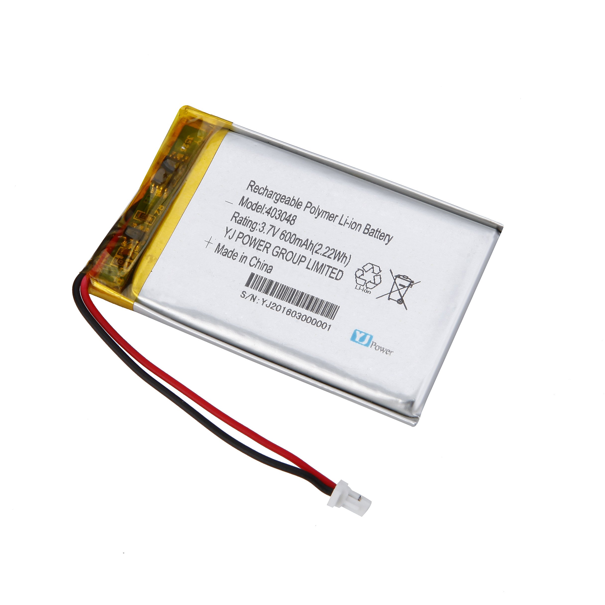Rechargeable Battery YJ403048/600mAh 3.7V lithium polymer battery for game controller