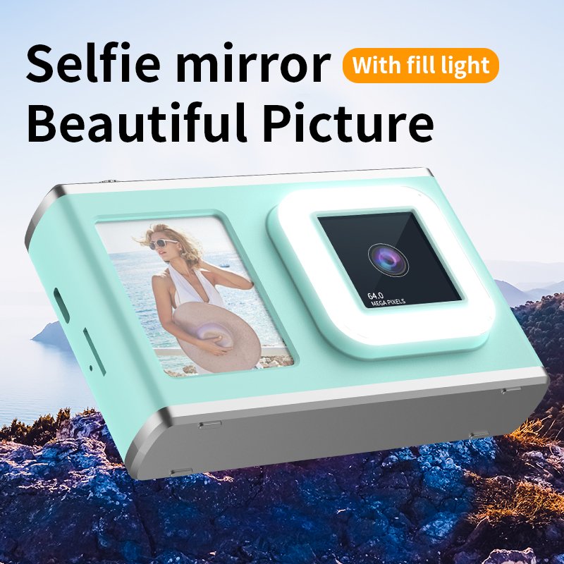 Digital Camera FHD 1080P 44MP Compact Vlogging Camera Point Shoot 16X Digital Zoom Portable Mini Kids Camera