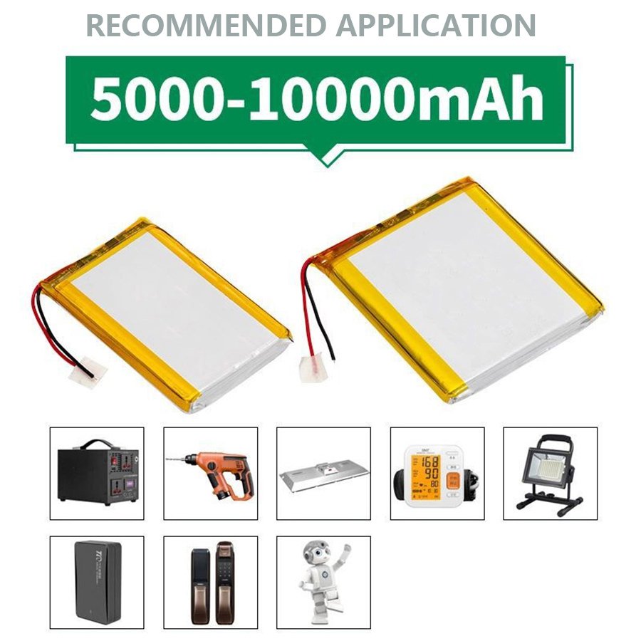 Rechargeable polymer battery for digital products and tracker 523450 3.7V 1000mAh polymer battery