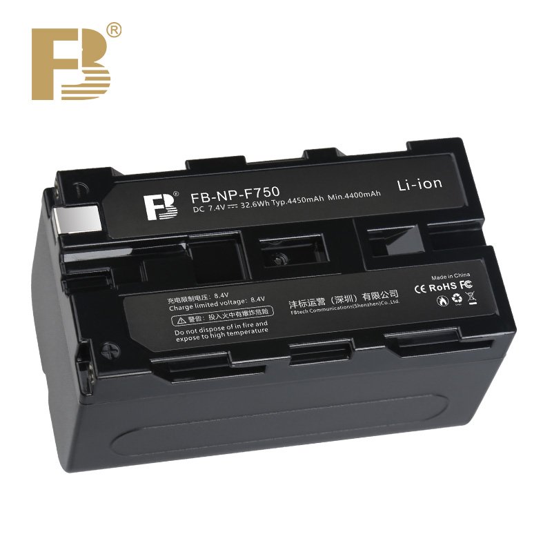 FB NP F750 7.2V 4400mAh camera battery for sony MC2500 NX100 Z5C HXR-NX3 1500C 2500C Digital camera