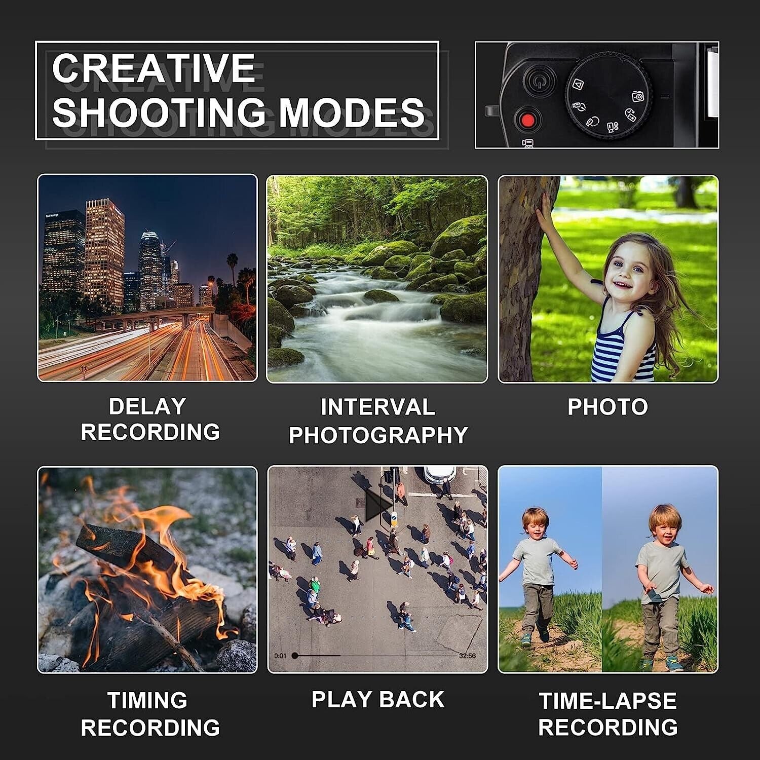 NBD Upgrade Digital Camera Autofocus 48MP FHD 1080P 16x Zoom Anti Shake Compact Kid Student Children Teen Girl Boy Kids Camera