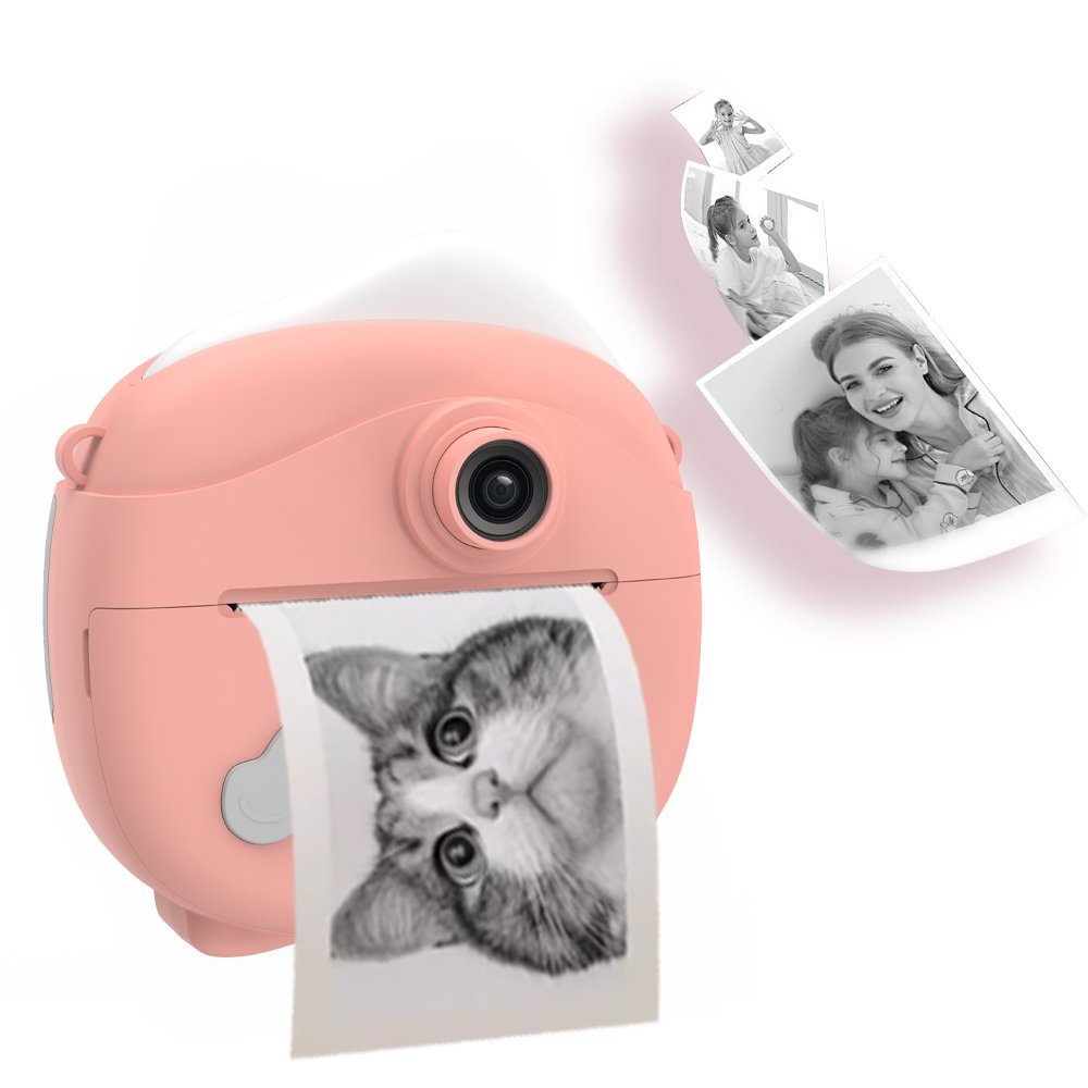 Small Portable Digital Instant Print Kid Camera Thermal Printer Camera with Game & MP3