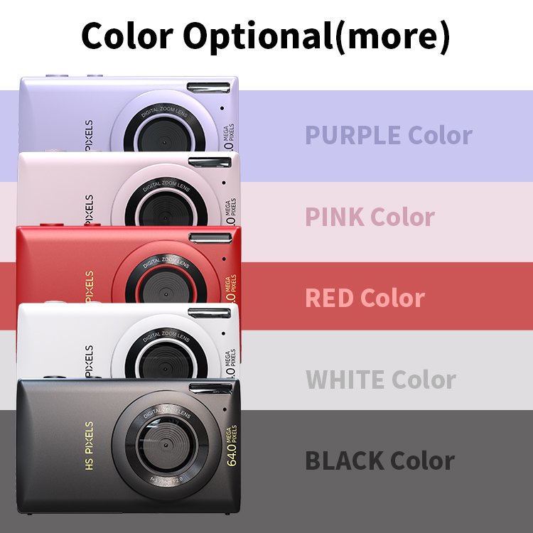 Wholesale boys girls children's digital camera 2.8 inch IPS 18X Zoom 64MP portable video cameras 4k professional digital