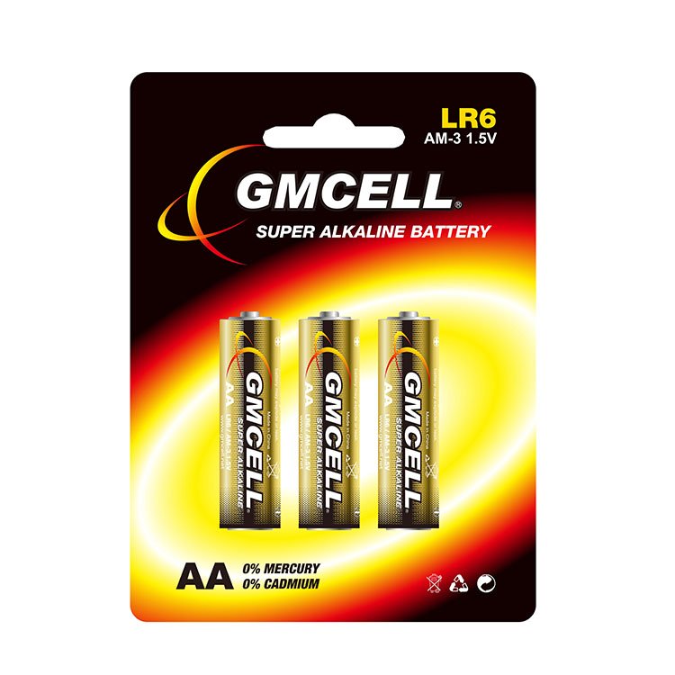 GMCELL Wholesale LR6 Alkaline 5 Battery AA Dry Battery Factory Wholesale Toys Wireless Mouse Electronic Scale