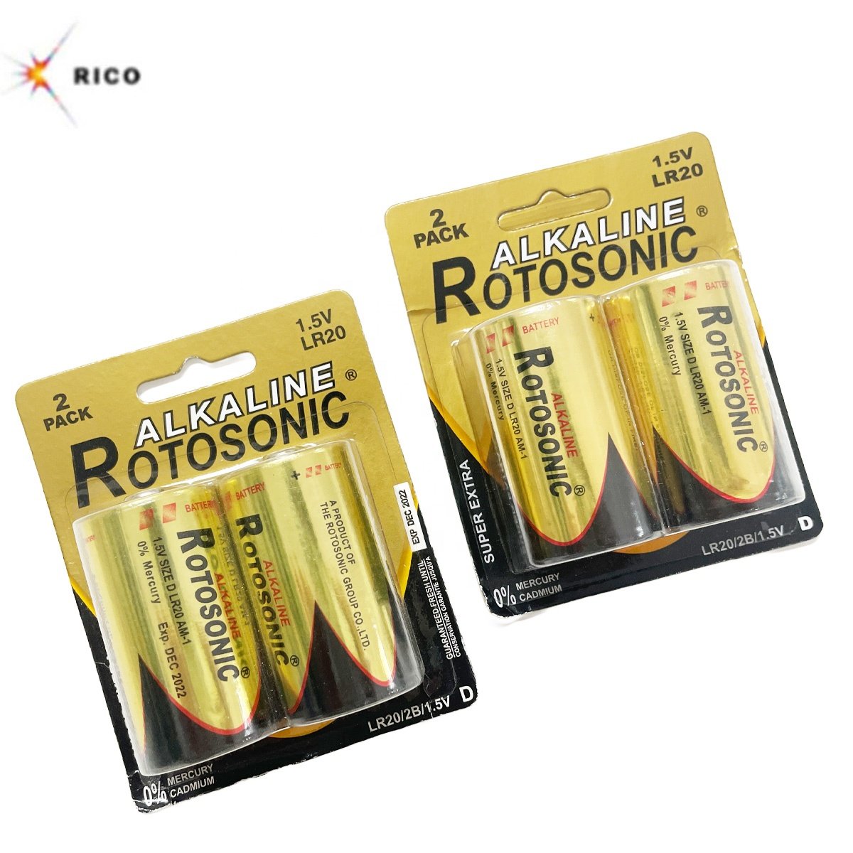 High Quality Digital Device LED Flashlight D Size UM1 Alkaline LR20 Batteries 1.5V