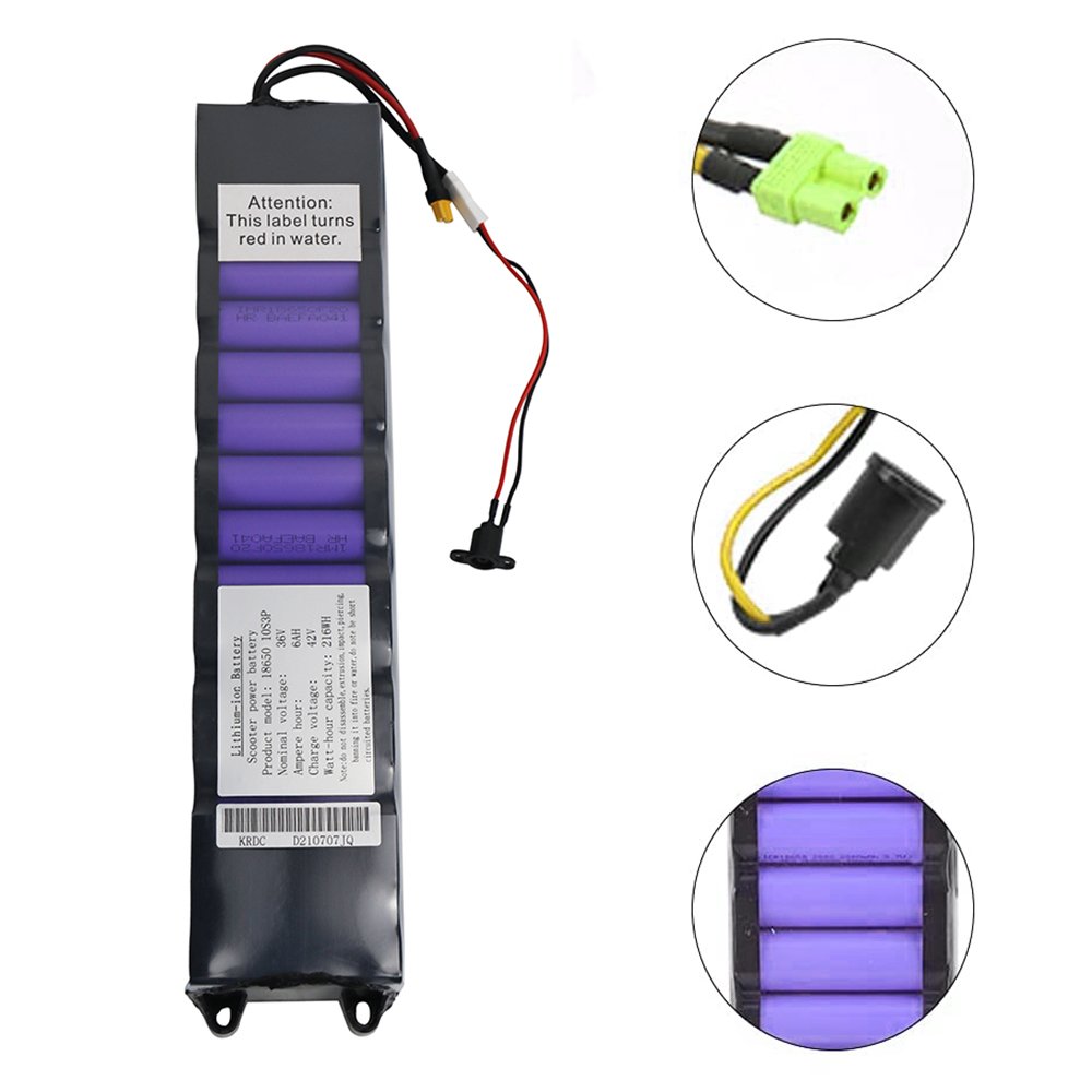 New Deep Circulation Lithium Battery Pack 37V 6Ah 6.6Ah 7.5Ah With 18650 Cells 10S3P Electric Scooter Battery