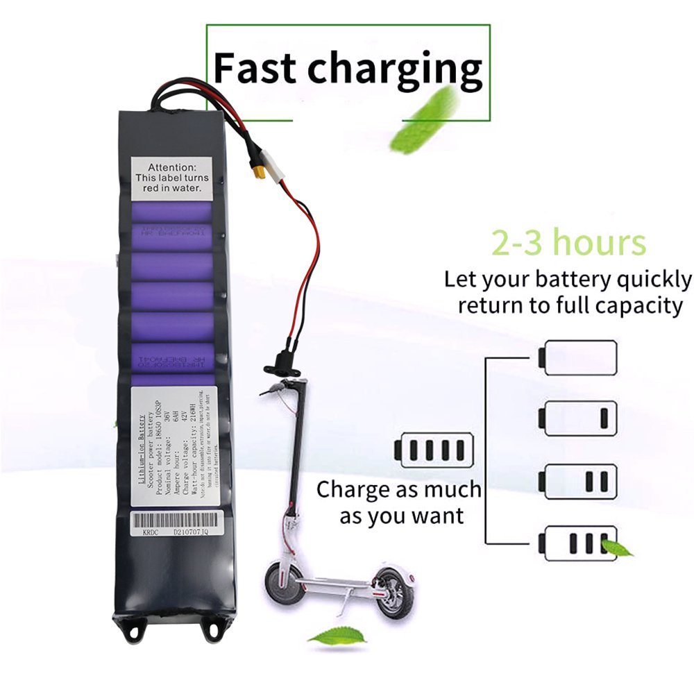 New Deep Circulation Lithium Battery Pack 37V 6Ah 6.6Ah 7.5Ah With 18650 Cells 10S3P Electric Scooter Battery