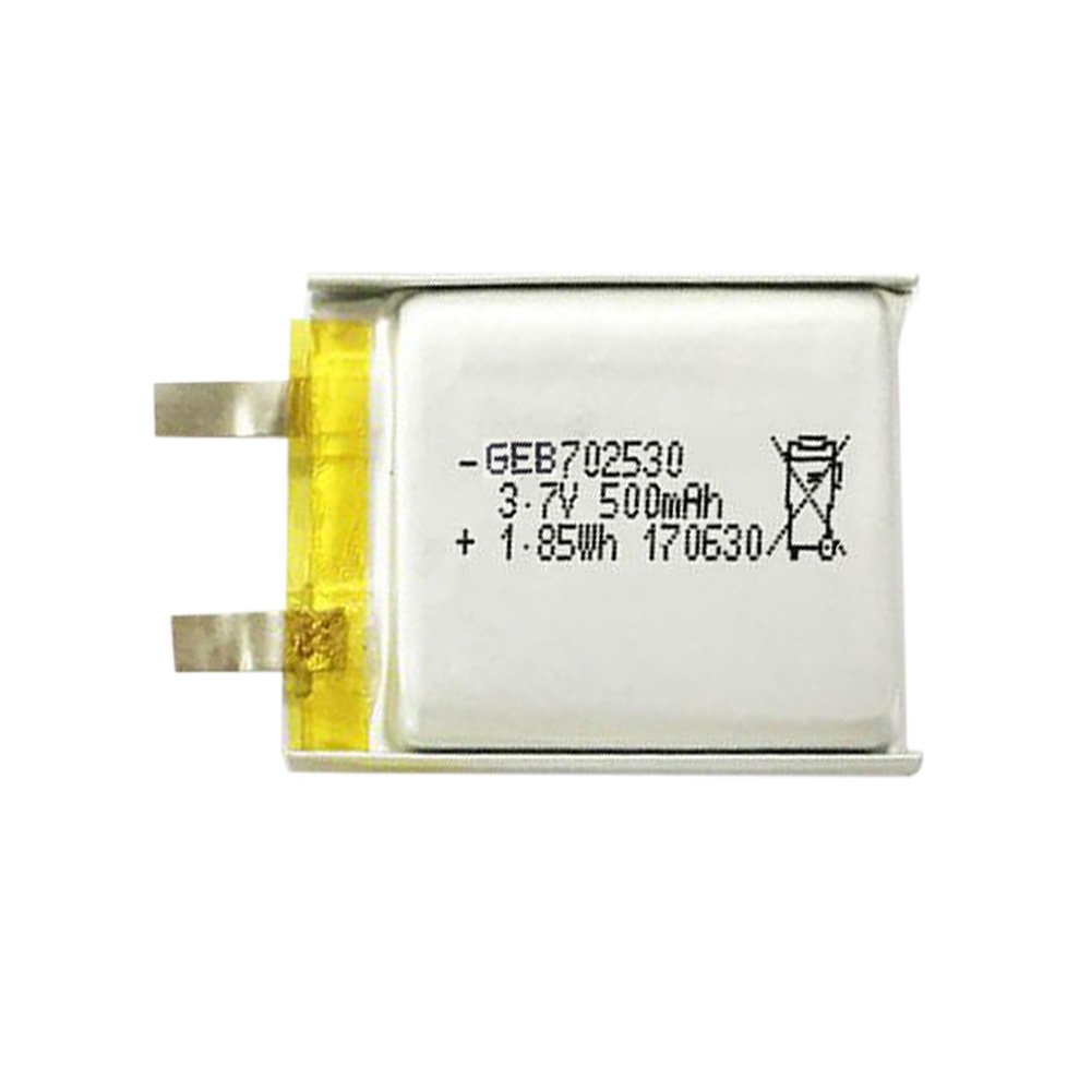 Rechargeable polymer li-ion battery 702530 3.7v 500mah 1.85wh lipo batteries with PCM