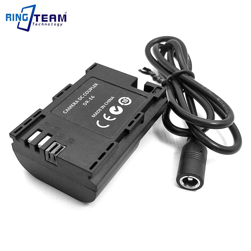 New DR-E6 DC Coupler LPE6 dummy Battery for Canon EOS 5D Mark IV III II 5D4 5DS 5DS R 6D 7D 7D Mark II 60D 60da 70D 80D Camera