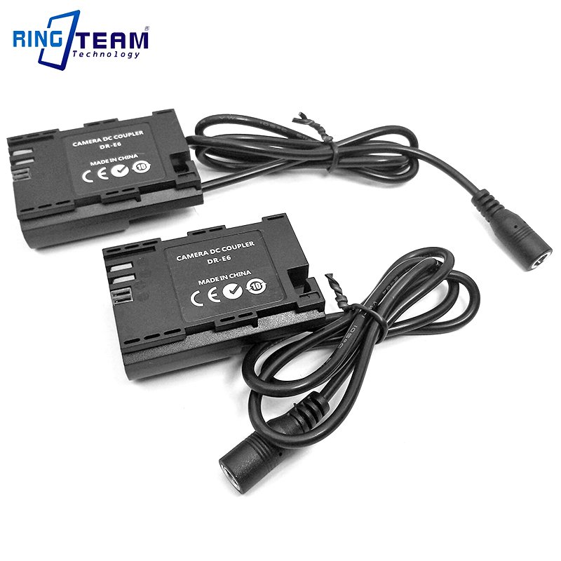 New DR-E6 DC Coupler LPE6 dummy Battery for Canon EOS 5D Mark IV III II 5D4 5DS 5DS R 6D 7D 7D Mark II 60D 60da 70D 80D Camera