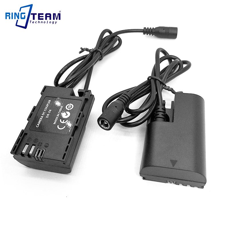 New DR-E6 DC Coupler LPE6 dummy Battery for Canon EOS 5D Mark IV III II 5D4 5DS 5DS R 6D 7D 7D Mark II 60D 60da 70D 80D Camera