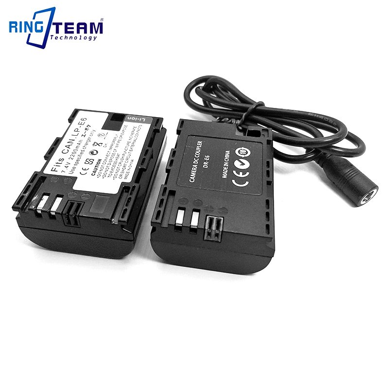 New DR-E6 DC Coupler LPE6 dummy Battery for Canon EOS 5D Mark IV III II 5D4 5DS 5DS R 6D 7D 7D Mark II 60D 60da 70D 80D Camera