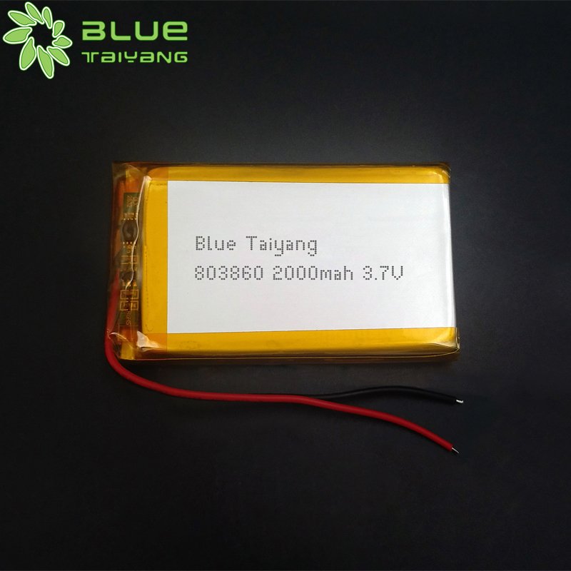 803860 lithium ion battery cell bateria lipo 3.7v 2000mah lipo battery 2000mah
