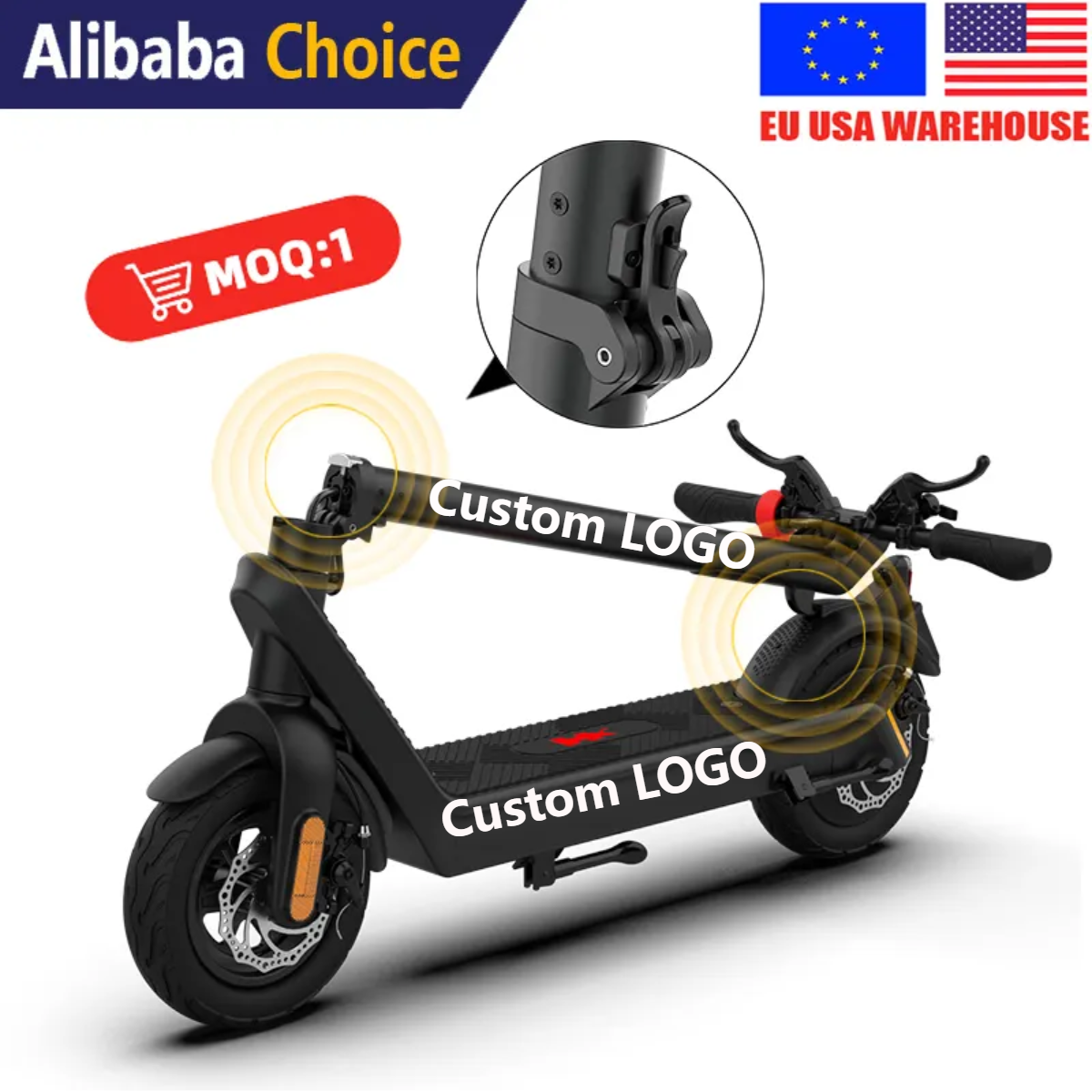 HX X7 X8 X9 40mph Smart Adult Skate Scooter Unisex 1000W/2000W Outdoor Mobility Electric Scooter with Digital Battery