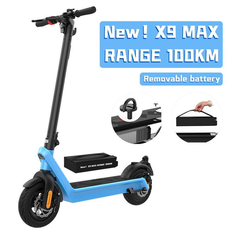 HX X7 X8 X9 40mph Smart Adult Skate Scooter Unisex 1000W/2000W Outdoor Mobility Electric Scooter with Digital Battery