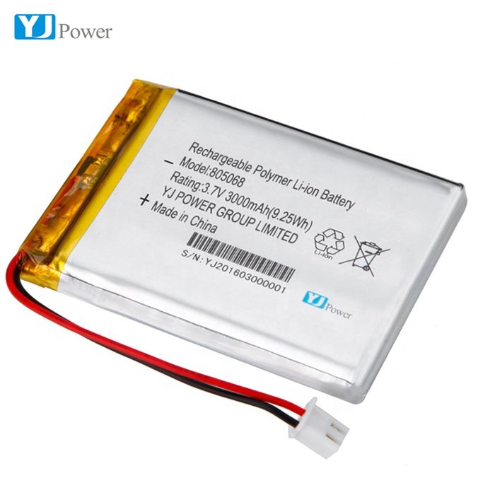 Custom 3.7v 555068 1800mAh 1800 2500 3000 5000 6000 Mah Rechargeable Li Lithium Polymer Li-Po Lipo battery