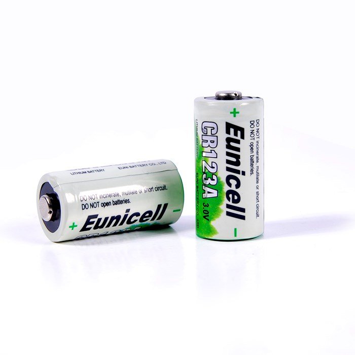 Cylindrical Li MnO2 CR123A 3.0V 1500mAh High Capacity Lithium Manganese Dioxide Non Rechargeable battery