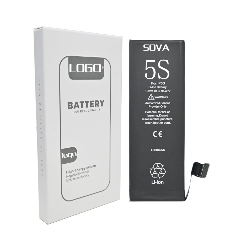 Sova Safe Stable Digital Battery China Factory Supply Mobile Batteries Battery For Iphone 5s Custom Personal Label