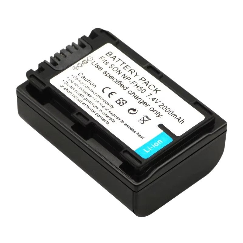 Popular 2000mAh Digital Camera Battery NP-FH50 NPFH50 For Sony DSLR A230 290 A330 A380 A390 Lithium ion Battery