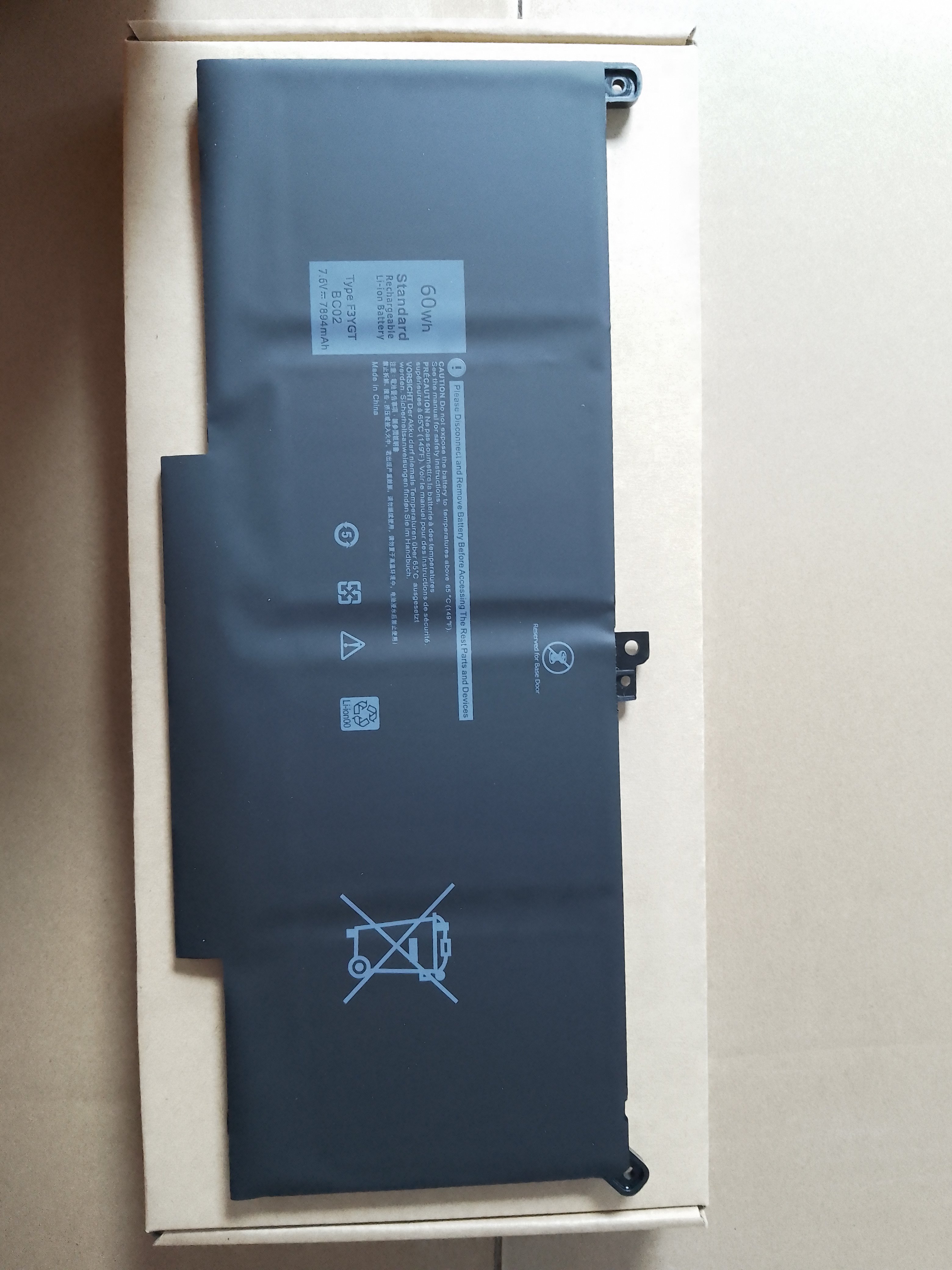 New F3YGT Laptop Battery For Dell Latitude E7280 E7290 E7380 E7480 E7490 7280 7380 7480 7290 7390 7490 7300 7400 5300 P73G