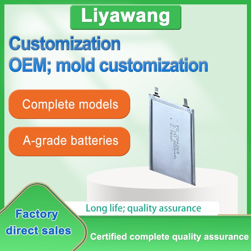 Factory direct Hot Selling Ultra-thin Polymer Lithium Battery 3.7v 800mah rechargeable lipo battery polymer lithium battery