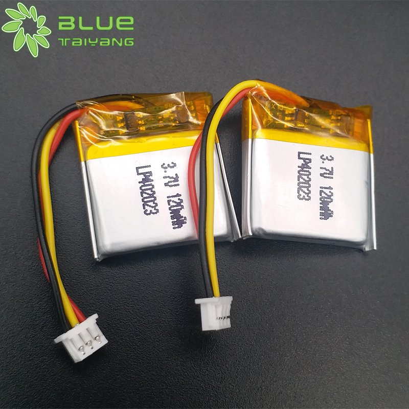 Customized Tools GPS Connector 402023 mini rechargeable battery 3.7v 120mah small lipo battery