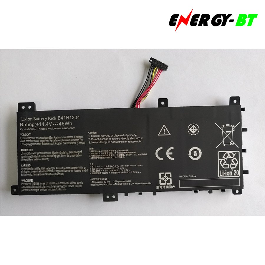 Genuine B41N1304 Battery for Asus VivoBook A451LN K451LA S451LA S451LB V451LA 14.4V 3120mAh 46WH Notebook battery
