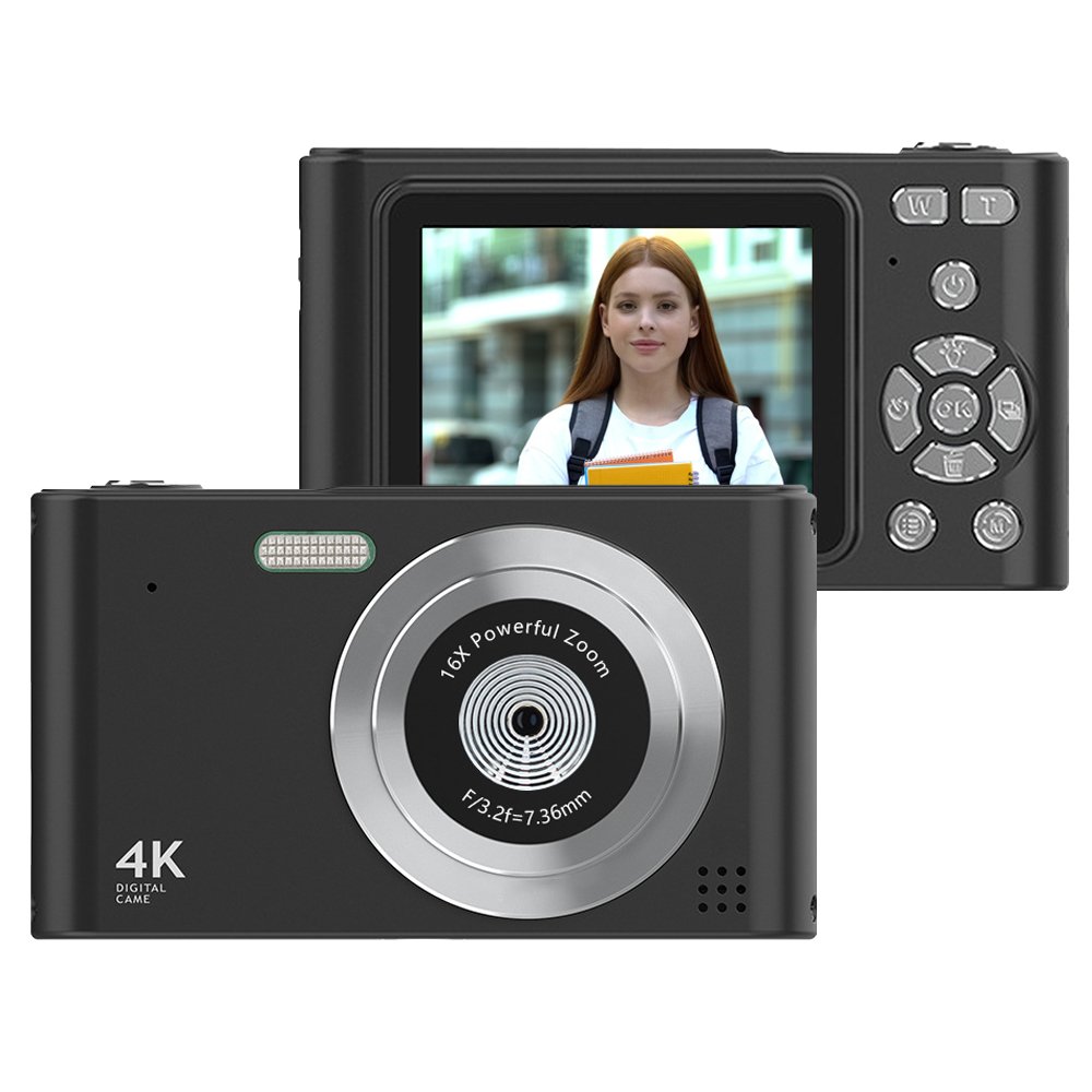 DSLR digital camera 2.4inch screen 2.5K video 48MP photo student camera 16X zoom Anti-shake face recognition digital HD camera