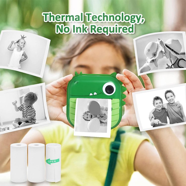 BTJ 2024 toys for kids Children Instant Print Camera For Kids 1080p HD Camera With Thermal Paper Photo Digital Camera L1