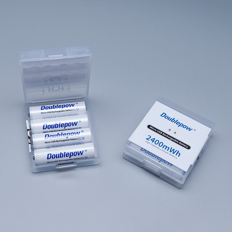 Manufacturer Type C Charging 1.5v AA size USB C AA 2400mWh lithium rechargeable batteries for carbon R6 UM3 alkaline lr6 am3 dry