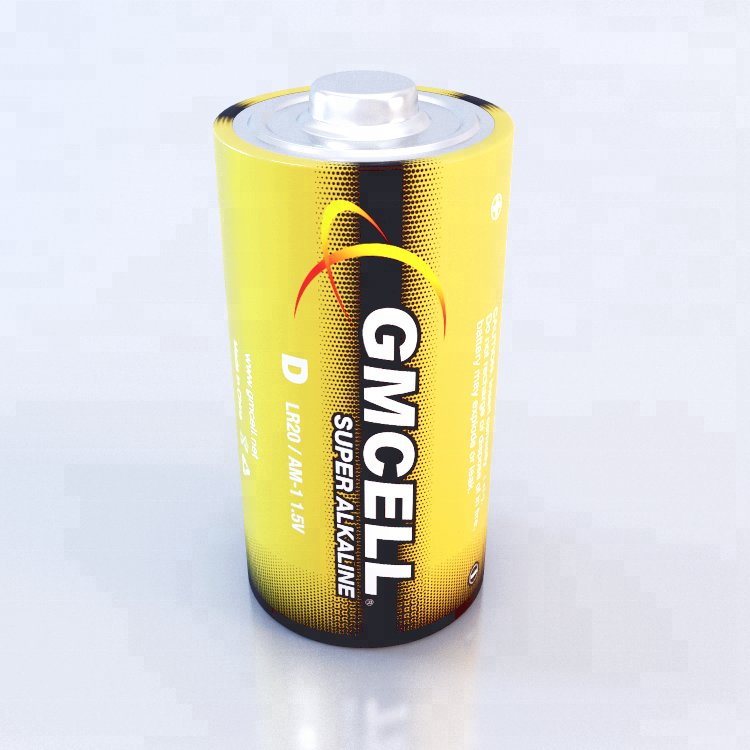 Large Capacity 1800mins 1.5v LR20 Alkaline Battery D Size Dry Cell Battery