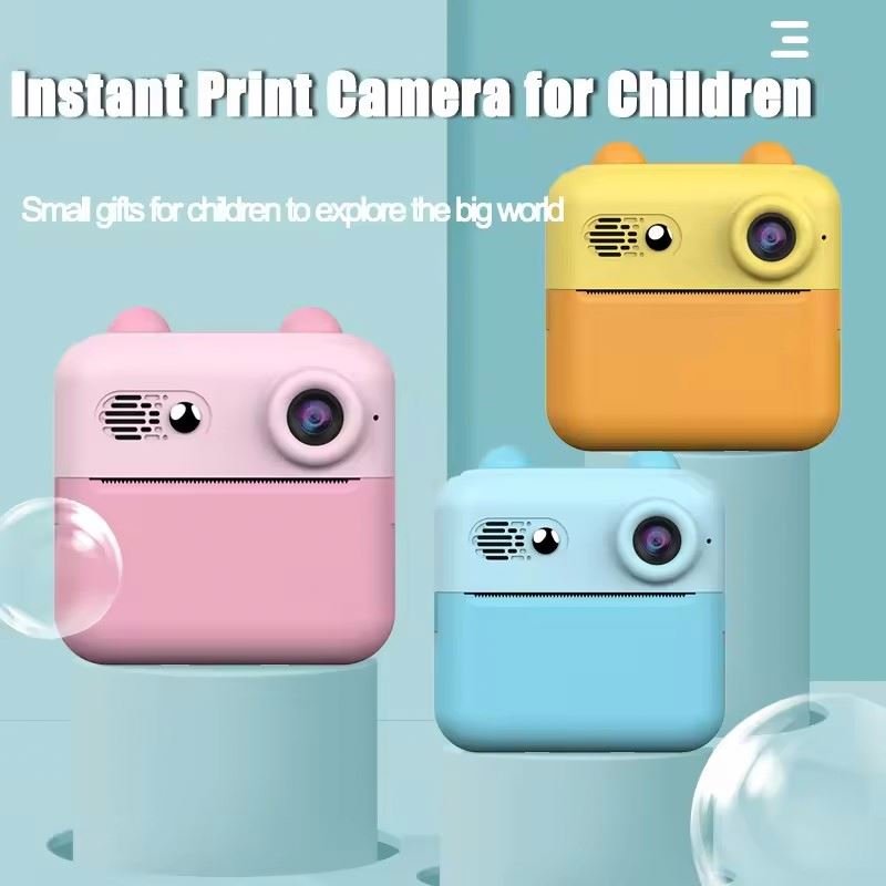 2024 Best Christmas Gift Dual Lens 1080P Hd Video Recorder Selfie Camcorder With Paper children instant print camera for kids