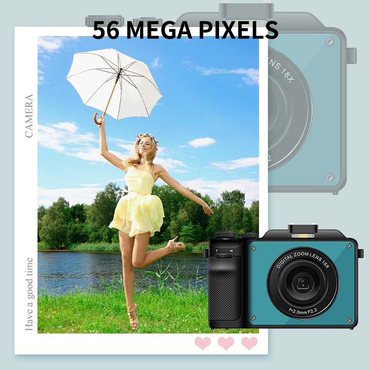 High Definition 13M Auto Focus Lens Wifi 18X 56MP 5K Video Cameras 3 Inch IPS Display Vintage Retro Digital Cameras