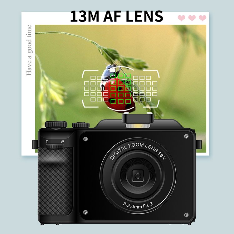 High Definition 13M Auto Focus Lens Wifi 18X 56MP 5K Video Cameras 3 Inch IPS Display Vintage Retro Digital Cameras