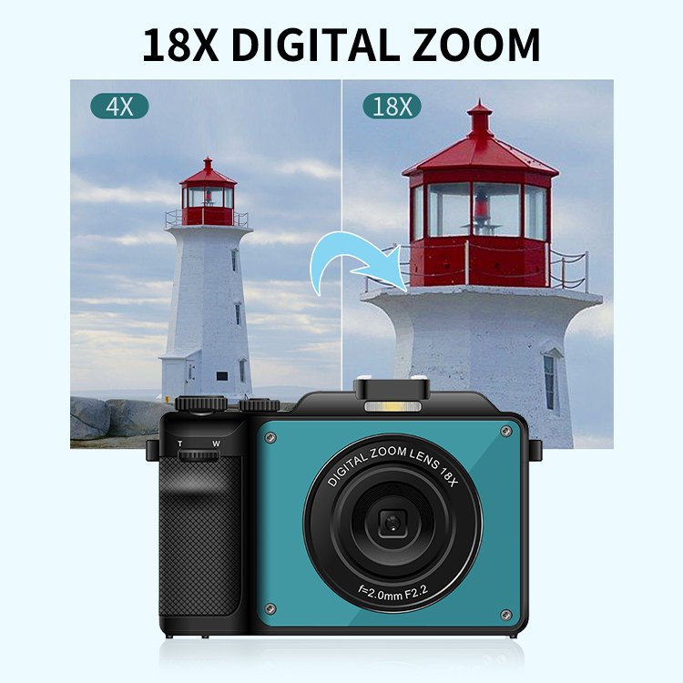 High Definition 13M Auto Focus Lens Wifi 18X 56MP 5K Video Cameras 3 Inch IPS Display Vintage Retro Digital Cameras