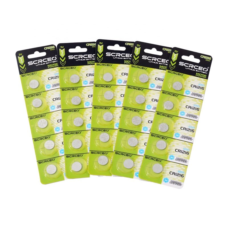 CR1216 3V Button Cell Lithium Battery For Electronic Watch Car Key Remote Control
