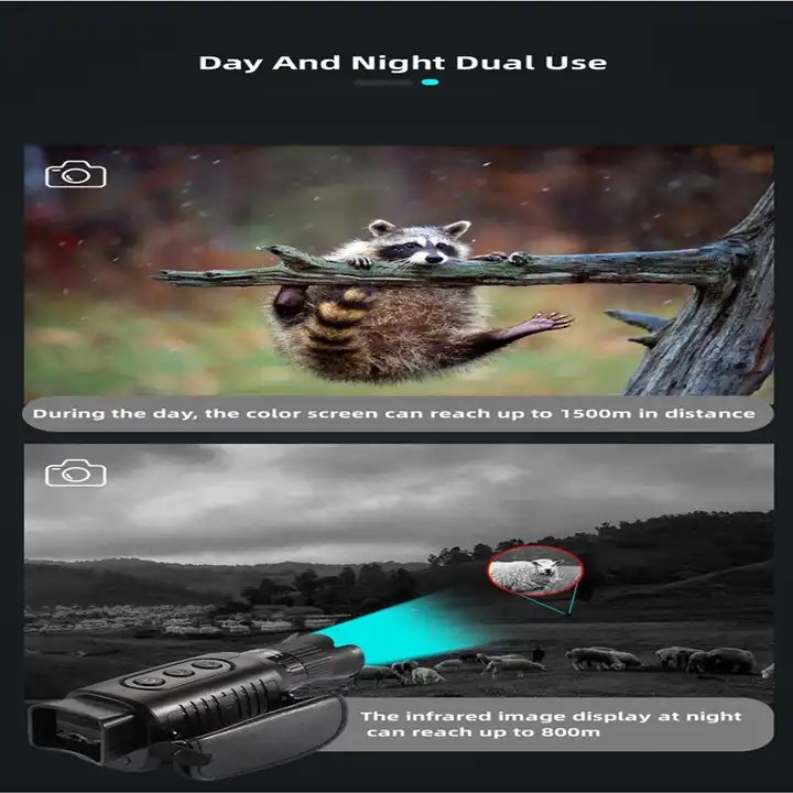 5X Zoom Monocular Telescope Infrared Night Vision OutdoorTelescope with Day Night Dual Use IP54 Waterproof Complete Dark Can See