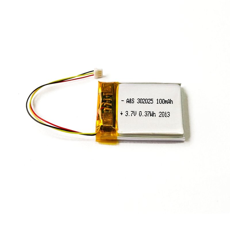 Smallest Lipo batteries UL1642/CE Certified Rechargeable 302025 302323 3.7v 100mAh lithium polymer battery