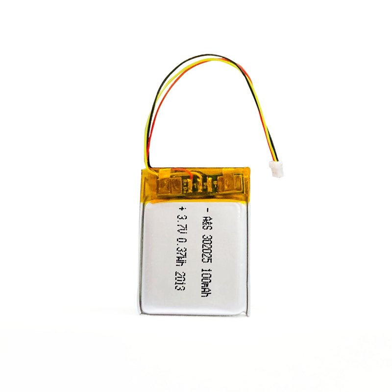 Smallest Lipo batteries UL1642/CE Certified Rechargeable 302025 302323 3.7v 100mAh lithium polymer battery