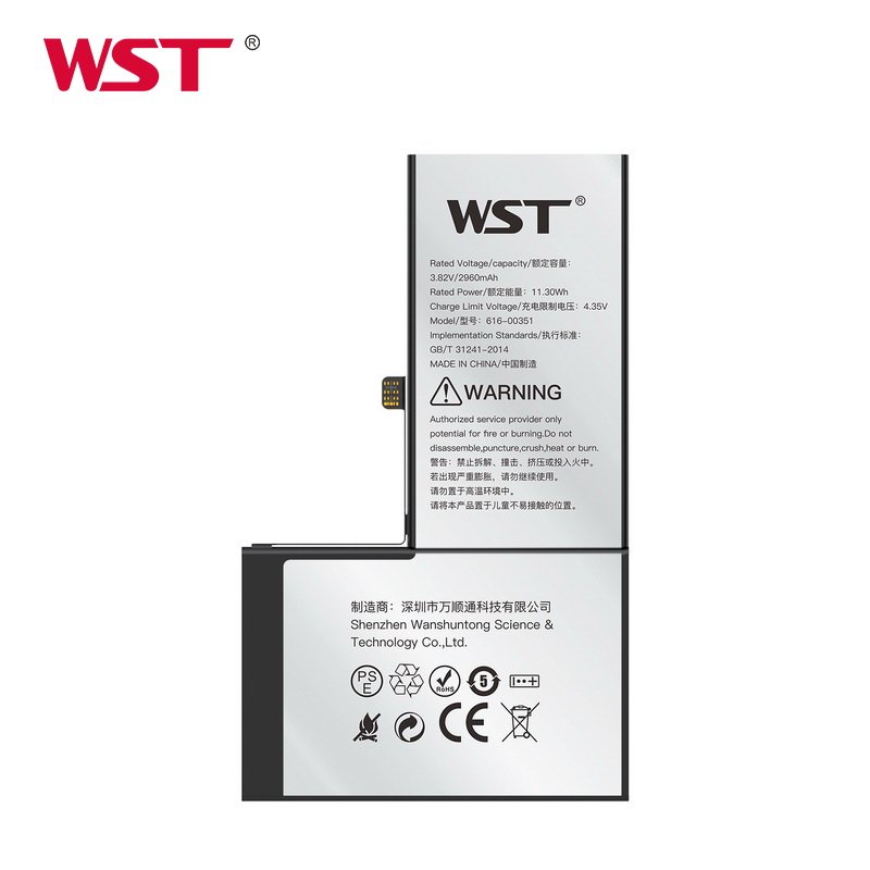 2960mAh 3000 mah 3.82V smart phone replacement digital battery for iphone X Shenzhen Wanshuntong factory
