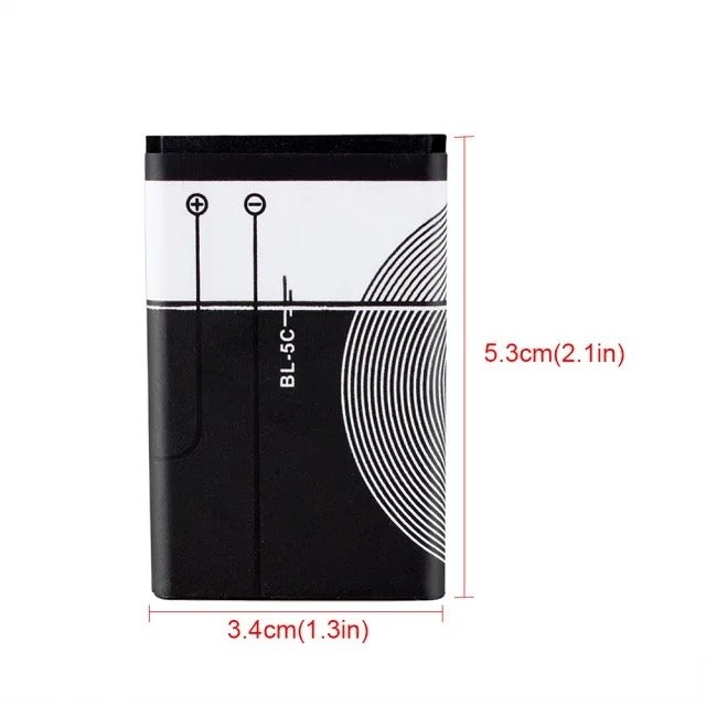 BL-5C for Nokia 3.7V Lithium Polymer Phone Camera Radio Battery Suitable bl-5c 1100 1110 1200 1208 1280 2600 3100 3110 5130