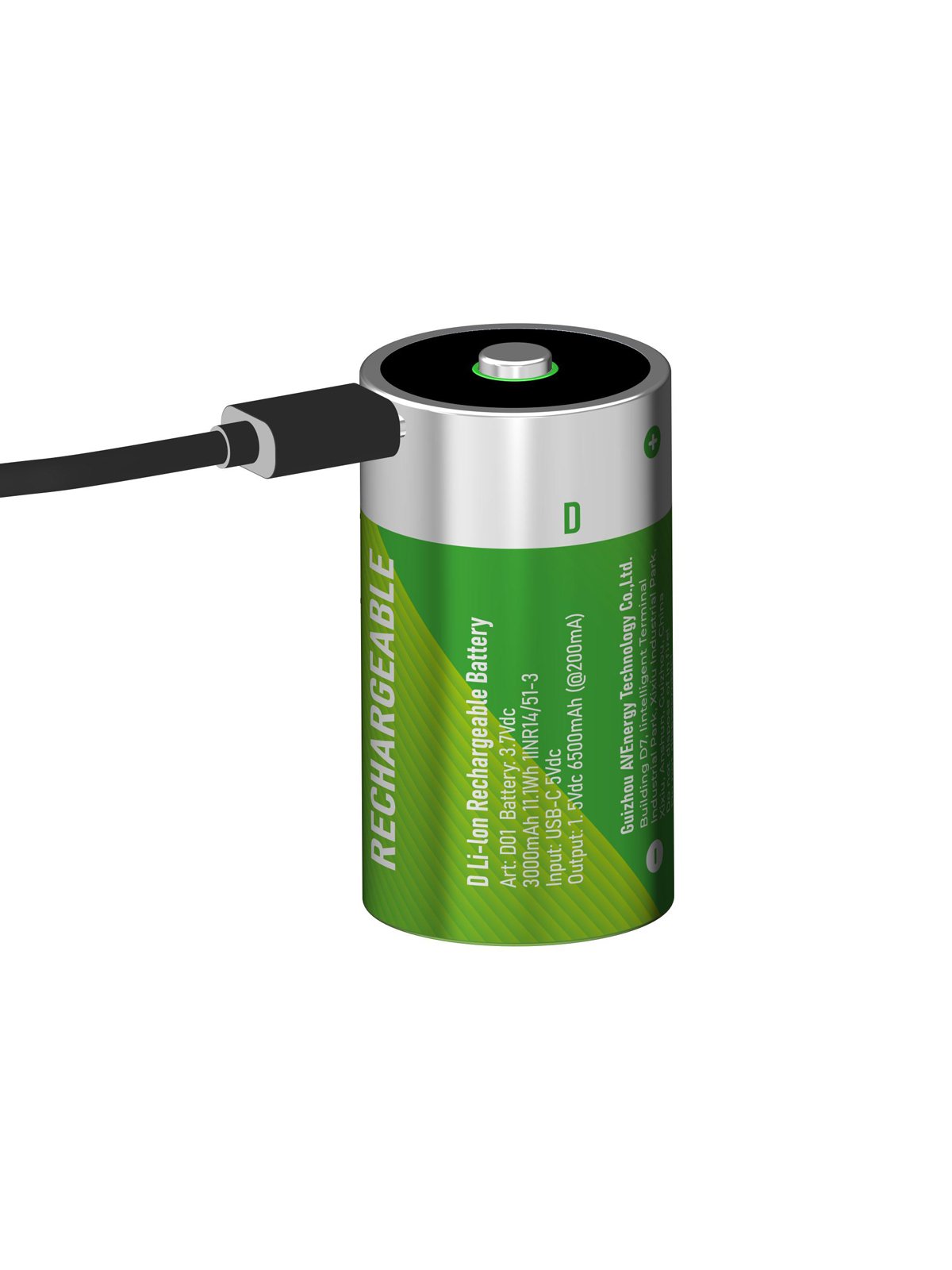 High Quality Lithium Ion D Size Rechargeable Batteries Usb 1.5v D Cell Battery Li-ion Rechargeable Batteries Size D 1.5v