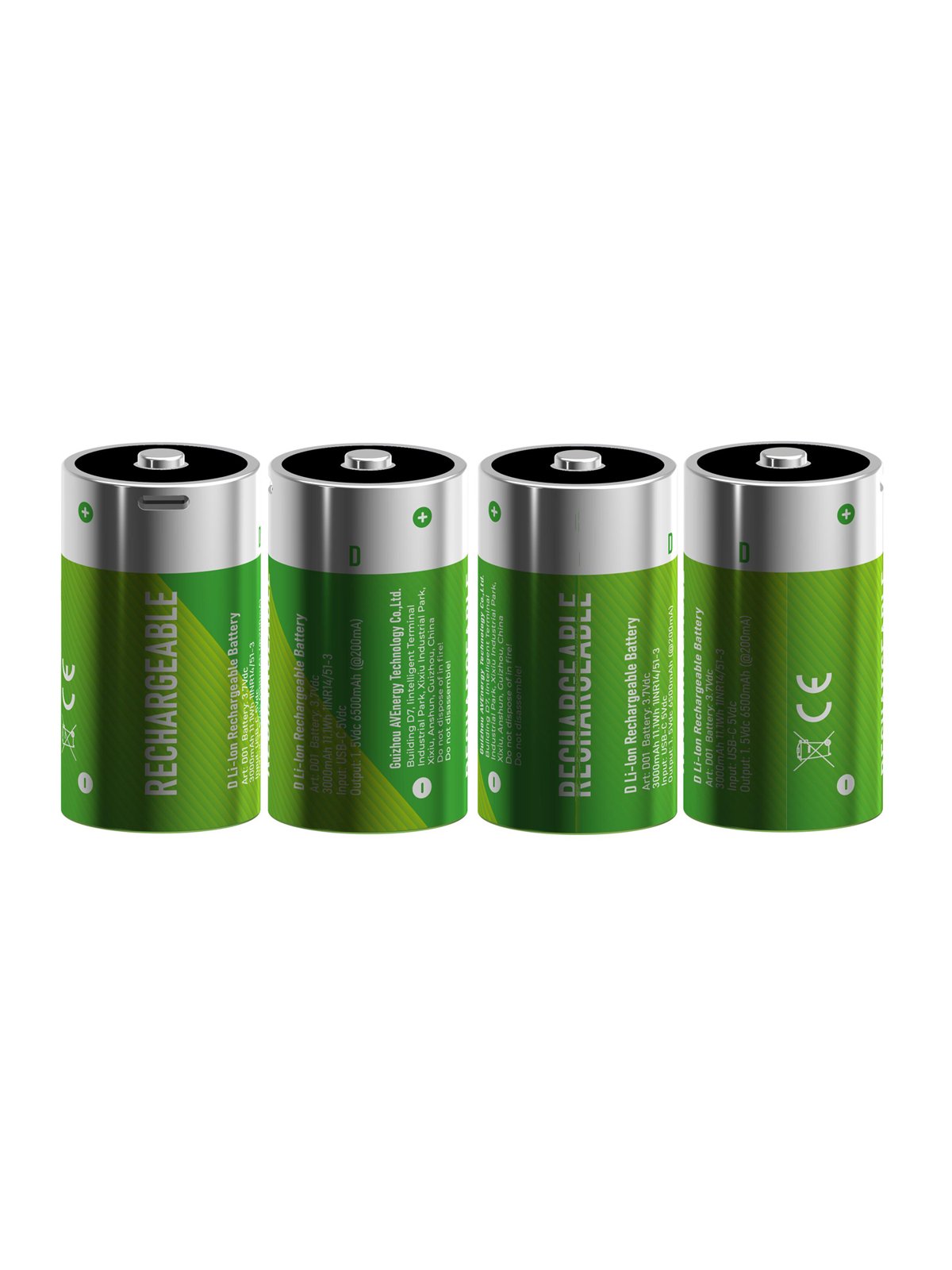 High Quality Lithium Ion D Size Rechargeable Batteries Usb 1.5v D Cell Battery Li-ion Rechargeable Batteries Size D 1.5v