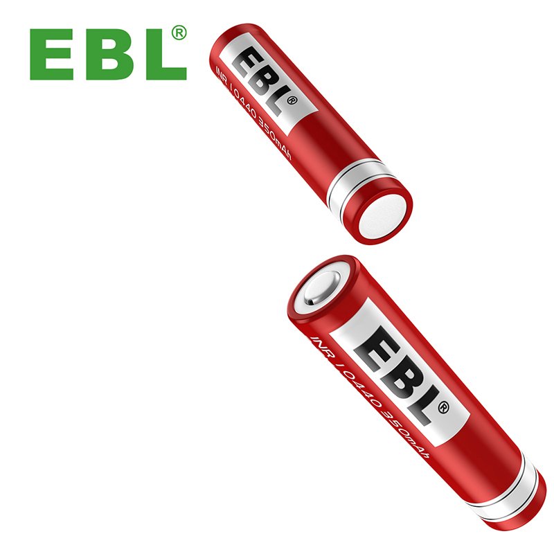 EBL 350mAh Lithium-ion Battery 3.7V 10440 Rechargeable Batteries