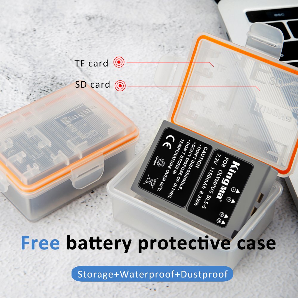 KingMa Rechargeable Li-ion Battery PS-BLS5 Digital Camera Battery for Olympus PS-BLS5