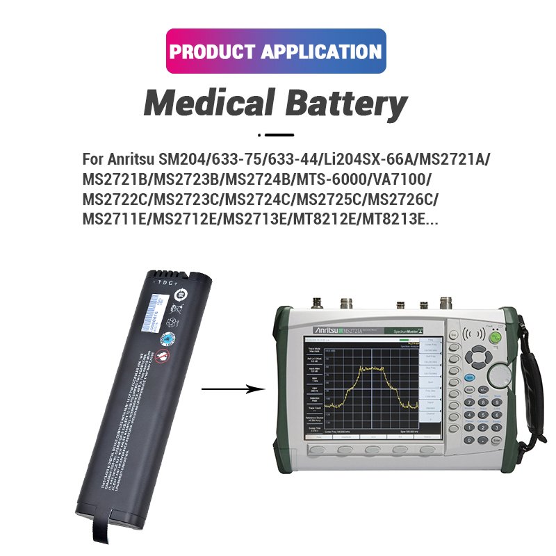 Li-ion 11.1V 7800mAh SM204 633-75 633-44 Replacement Medical Battery For Anritsu MS2721A MS2721B MS2723B MS2724B S3x1E OTDR