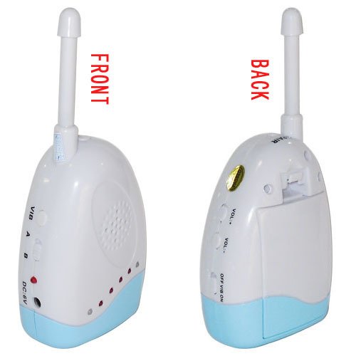 Temperature Wet Sensor Cry Vibration Alarm Wireless Audio Baby Monitor With Digital Signal FHSS Technology Two-way intercom
