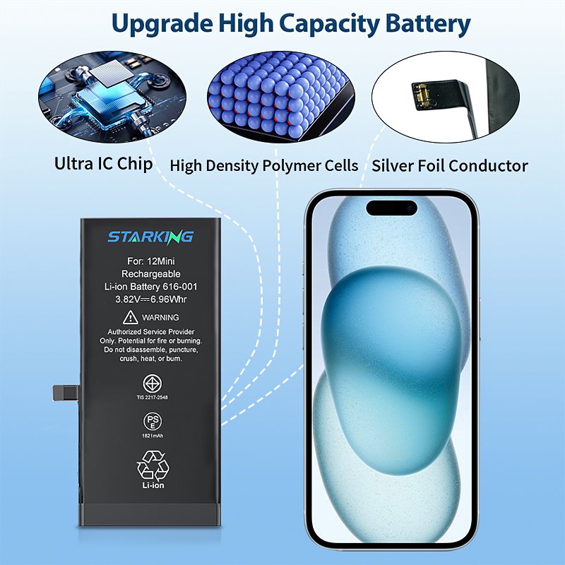 Rechargeable Li-Ion good quality Digital Battery 2227mah battery for iPhone 12 Mini